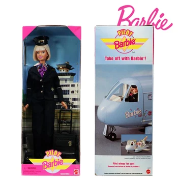 30cm Barbie Piloto De 1999 Boneca Edição Especial da Série \35; 24017 Doce Uniforme Variedade de Carreira Barbie Pop Brinquedos para Meninas Veneno