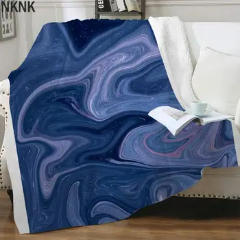 NKNK Brank Tonturas Cobertor Resumo de Impressão 3D Psicodélico de Pelúcia Jogar Cobertor de Arte Colcha Para Cama Sherpa Cobertor para a Nova safra