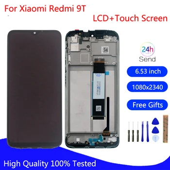 Original Para Xiaomi Redmi 9T Tela LCD Touch screen Digitador do Painel de Montagem Para Redmi 9T LCD J19S M2010J19SG de Exibição