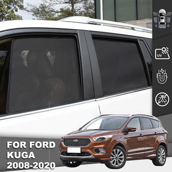 Para A Ford Kuga 2013-2019 Mk2 Escapar Magnético Carro Pára-Sol Pára-Brisa Dianteiro De Malha Quadro De Cortina De Vidro Traseiro Lateral Sombra De Sol Tampa