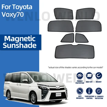 Para a Toyota VOXY 70 Interior da Cortina Magnética de proteção solar Carro pára-Sol Tampa de Vidro rede Mosquiteira Bebê Janela do Lado de Protector solar de Malha